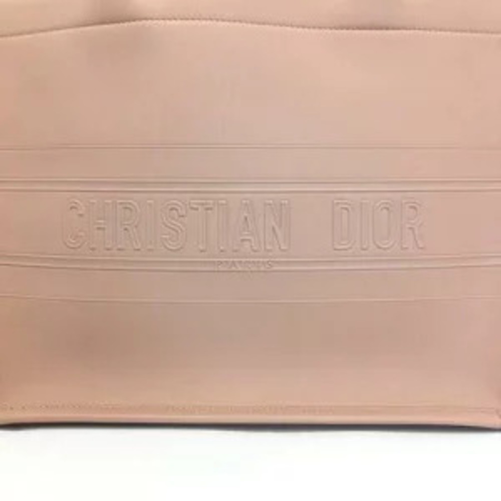 DIOR Book Tote Bag Shoulder Pink Beige Card - Picture 3 of 9
